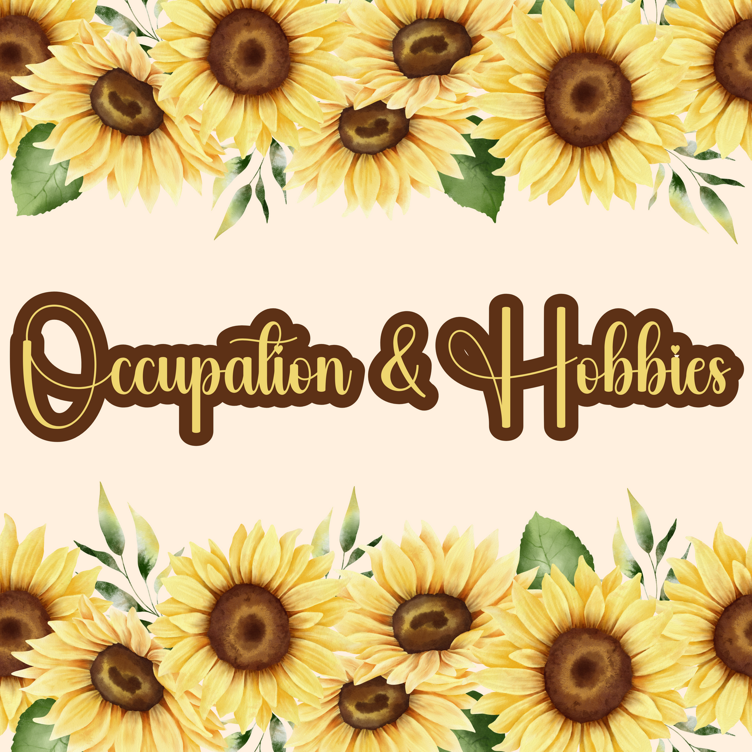 Occupation & Hobbies